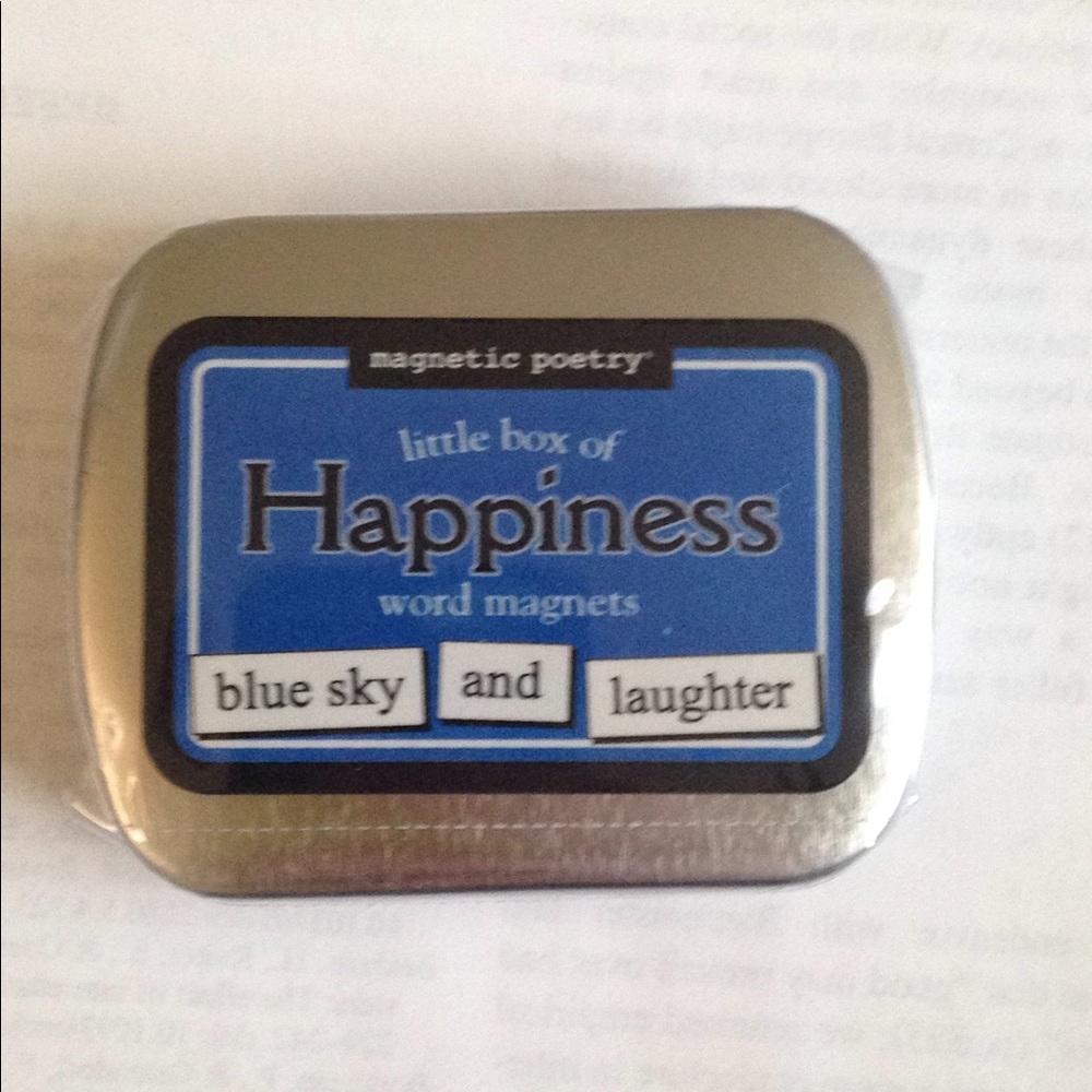 Word magnets happiness